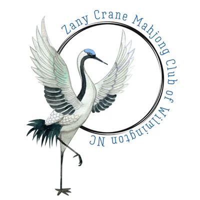 Zany Crane Mahjong Club of Wilmington NC logo