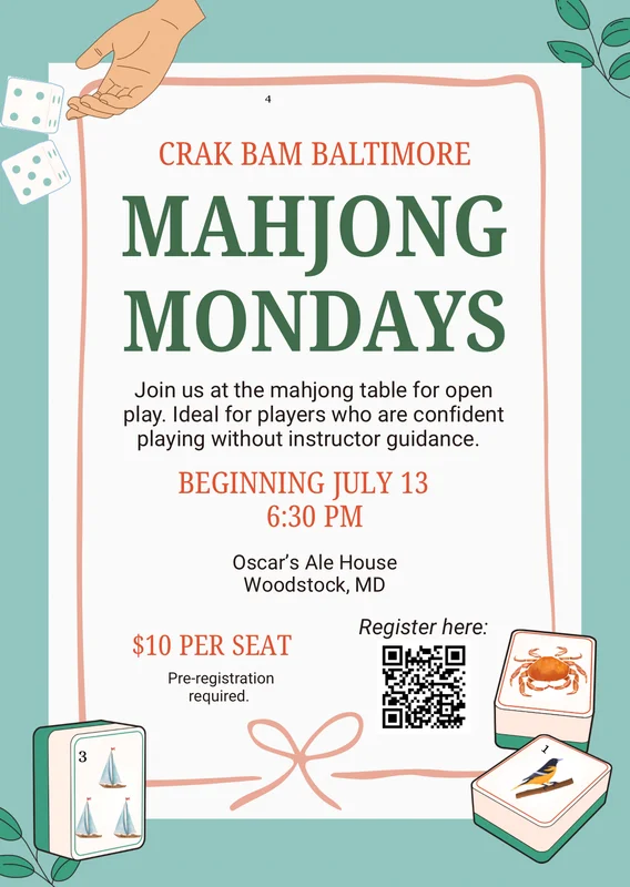 Monday Mahjong at Oscar's Ale House