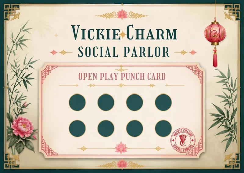 8 Flowers Punch Card