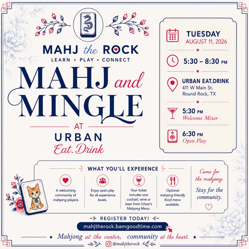 Mahj and Mingle: Open Play August 11