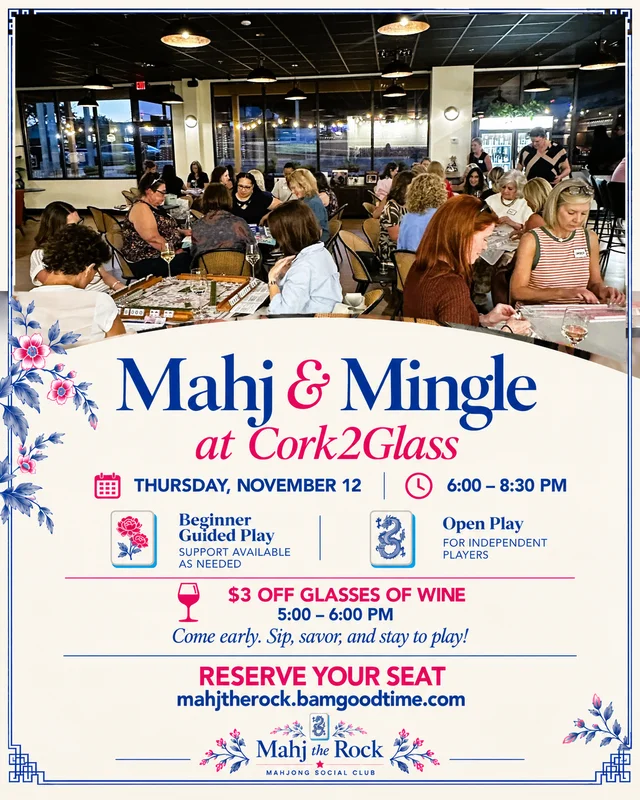 Mahj and Mingle at Cork2Glass