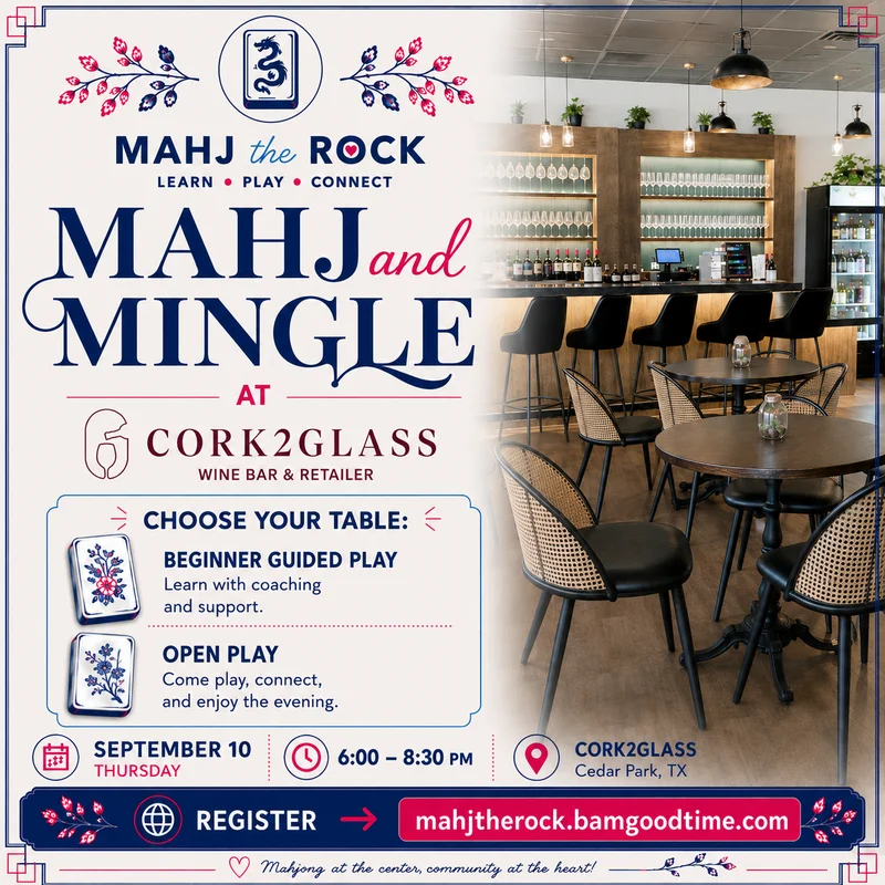 Mahj and Mingle: Mahjong Open Play - September 10