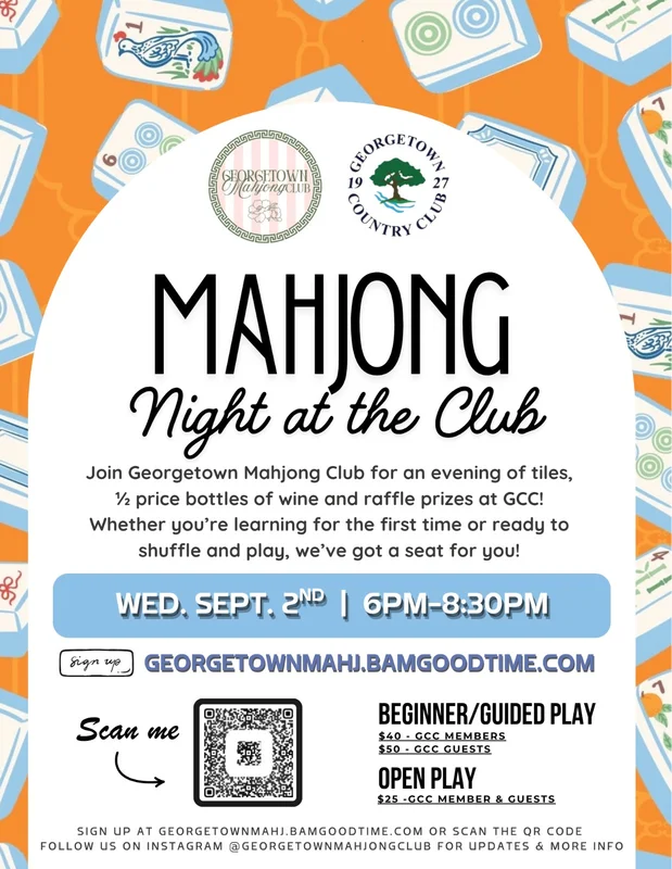 Open Play Mahjong Night at Georgetown Country Club