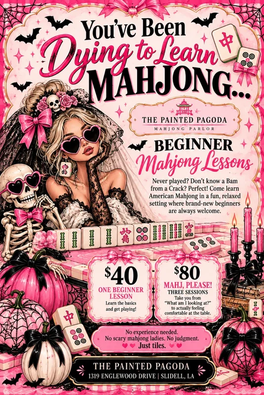Beginner Mahj Package - One Class + Guided Play