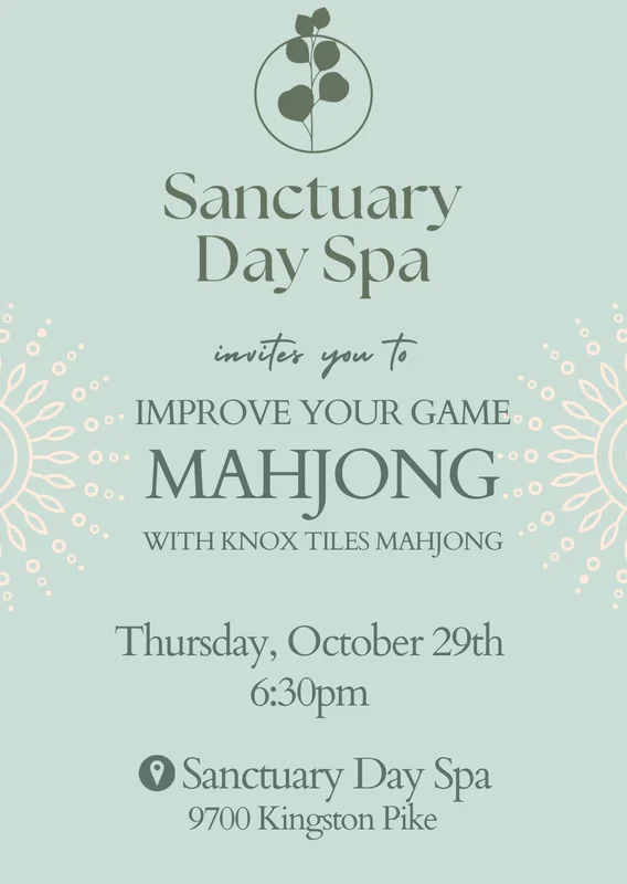 10/29 102 Intermediate Class at the Sanctuary Day Spa