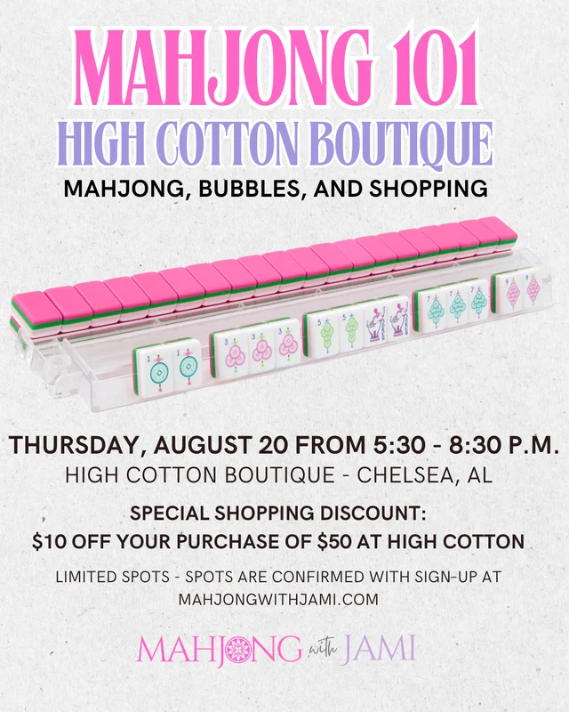 Mahjong 101 Class at High Cotton Boutique