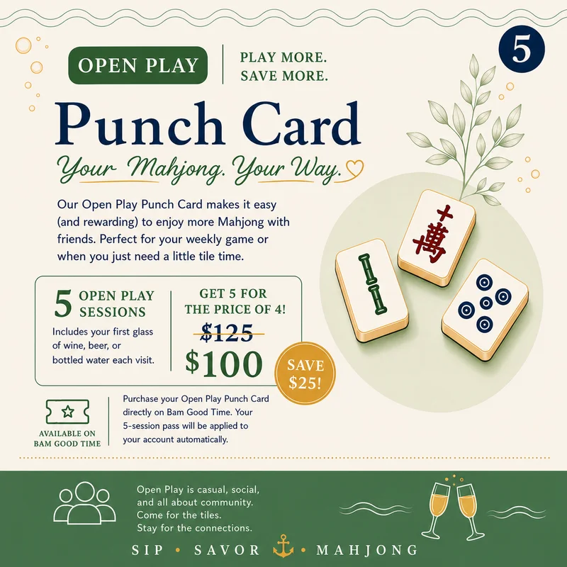 Open Play Punch Card