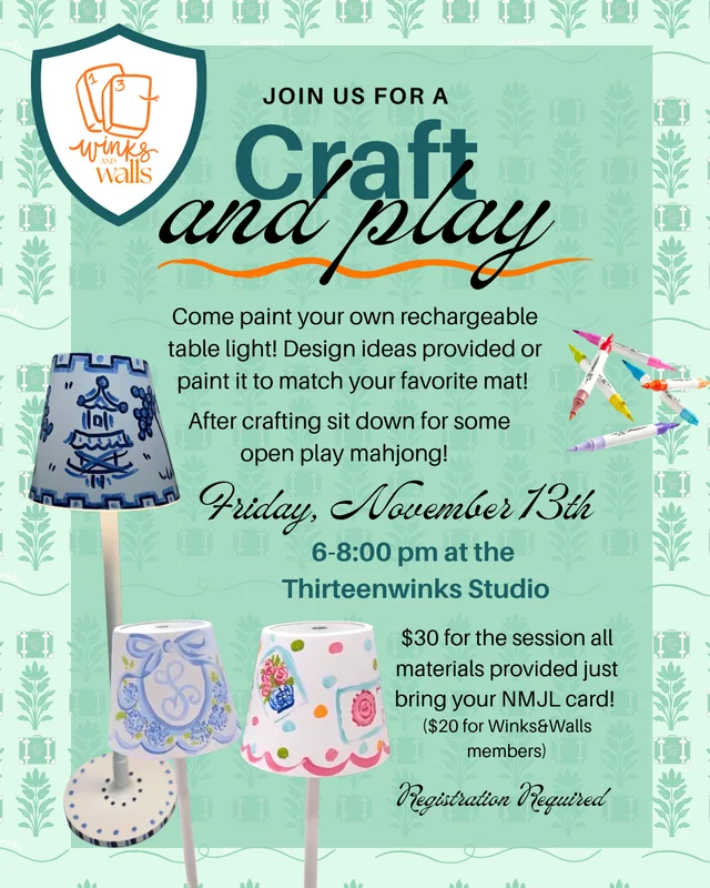 Craft and Play - Table Lamp Painting Edition