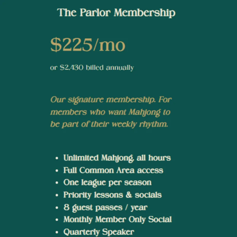 The Parlor Membership