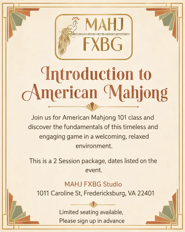 Introduction to American Mahjong 10/22 & 10/29