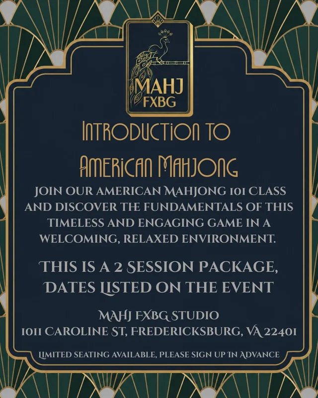 Introduction to Mahjong 8/5 & 8/12