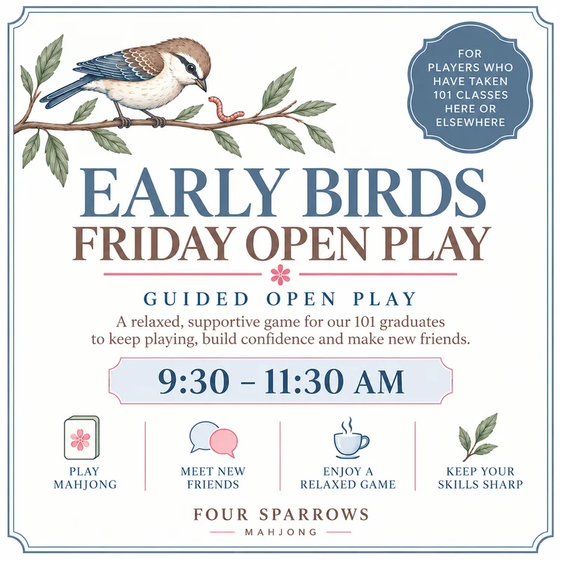 New Players Early Birds Open Play