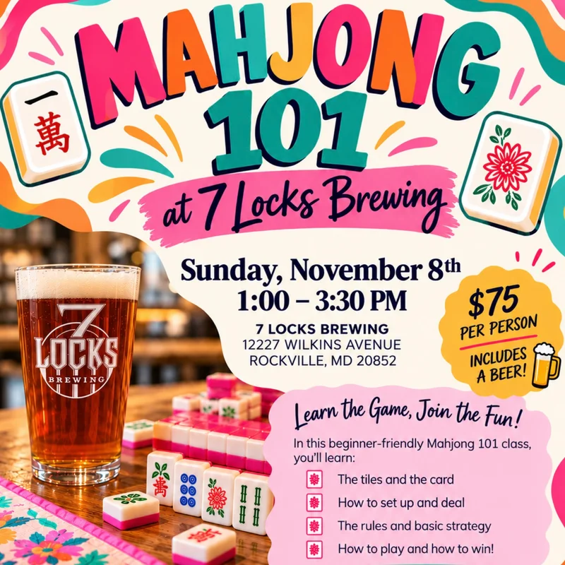 Mahjong 101 @ 7 Locks Brewing